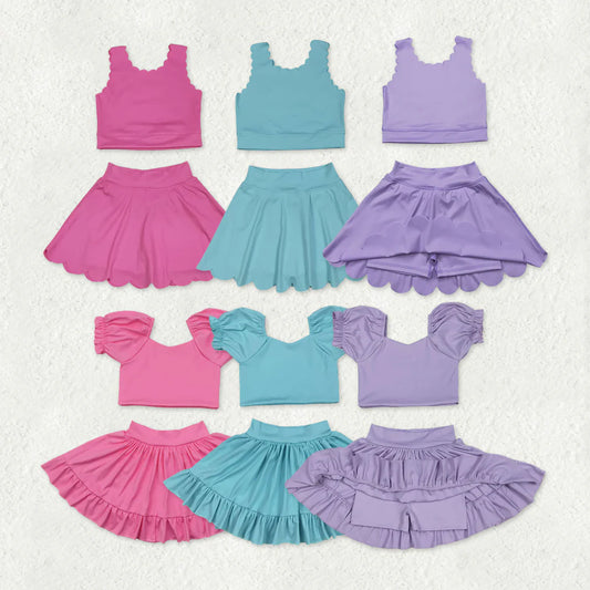 10.3 RST Sibling Baby Girls Shirts Skirt Shorts Bottom Yoga Active Clothes Sets