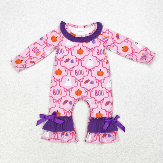 RTS no moq LR1411 Kids girls autumn clothes long sleeve with romper