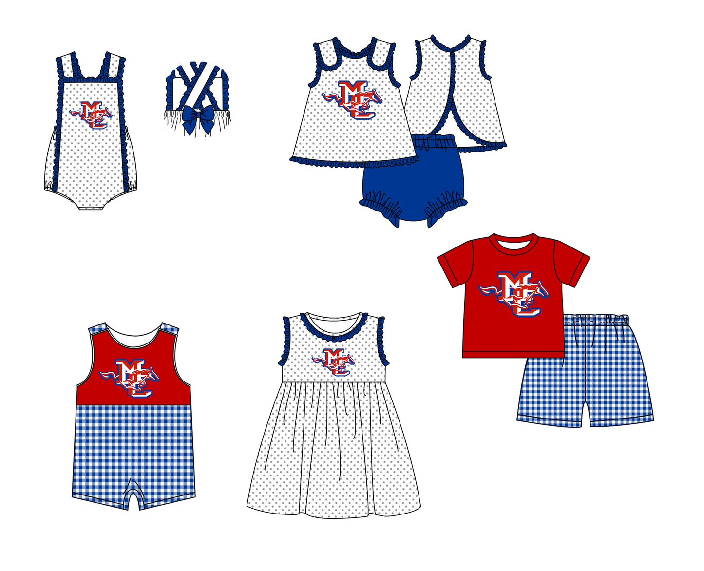 CUSTOM MOQ 5 Sibling Boys Baby Girls Colors Top Shorts Clothes Set Knee Length Dress Rompers