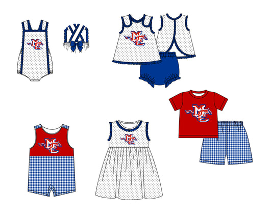 CUSTOM MOQ 5 Sibling Boys Baby Girls Colors Top Shorts Clothes Set Knee Length Dress Rompers