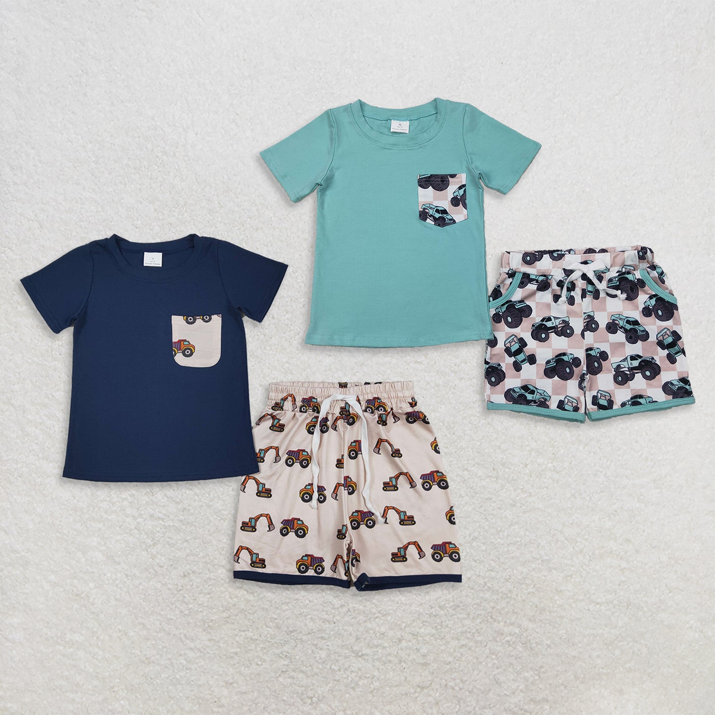 RTS Sibling Short sleeves pocket trucks shorts boys clothes