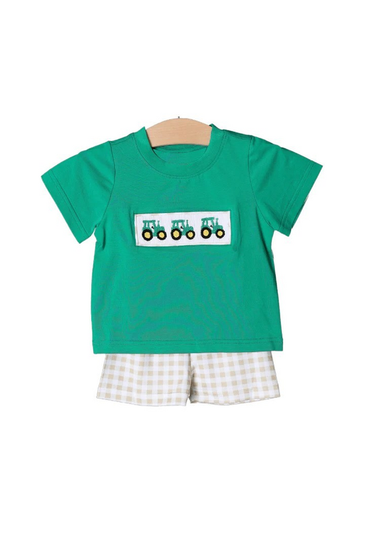 BSSO0809 Pre-order baby boy clothes short sleeve top with shorts kids summer set