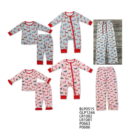 Christmas Red Stripe Dachshund Puppy Mix Kit: Boys & Girls