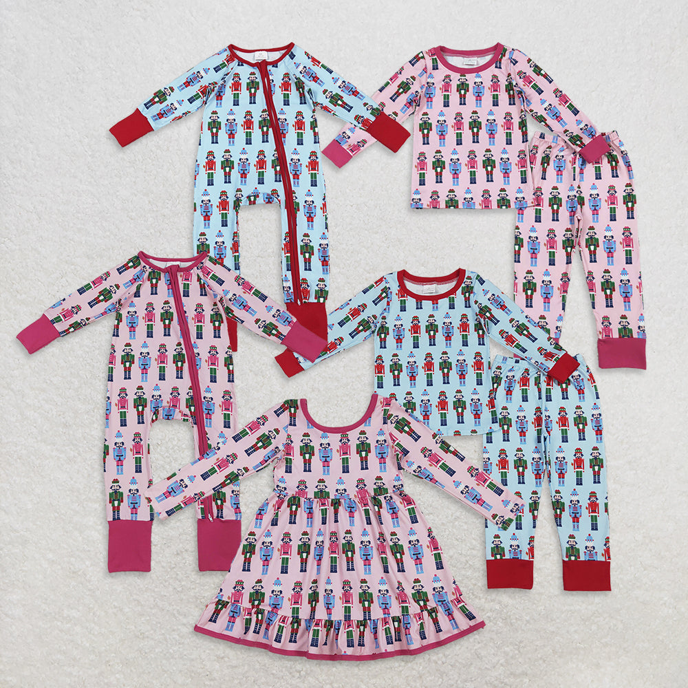 RTS Sibling Baby Long Sleeve Ballet Top Pants Christmas Pajamas Rompers Comfortable Sleepwear