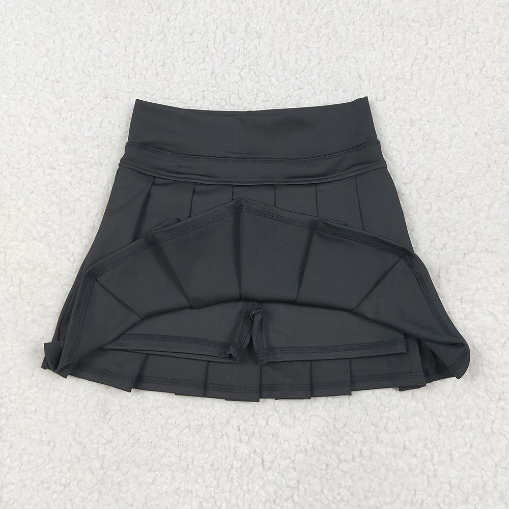 7.19 GLK0087 RTS NO MOQ Baby Girls Yoga Skirt baby girls clothes yoga black Skirts dress