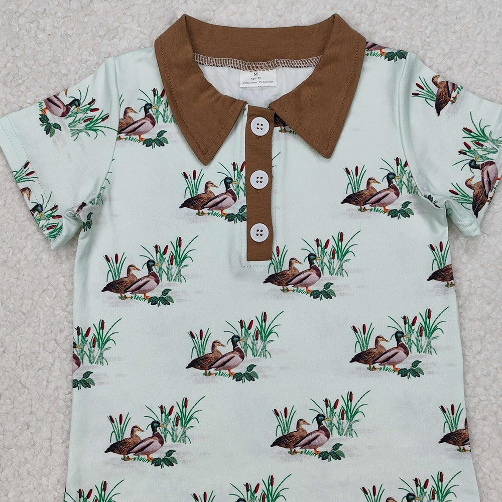 BT1174 New Rts No Moq 8-9 Days By Air Arrived it Short sleeves duck khaki kids boys polo shirt