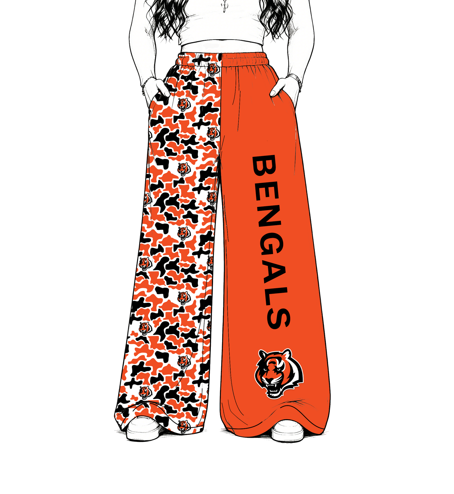 CUSTOM MOQ 5 mix size summer teams baby kids Camo Print Split Game Day Lounge Trousers