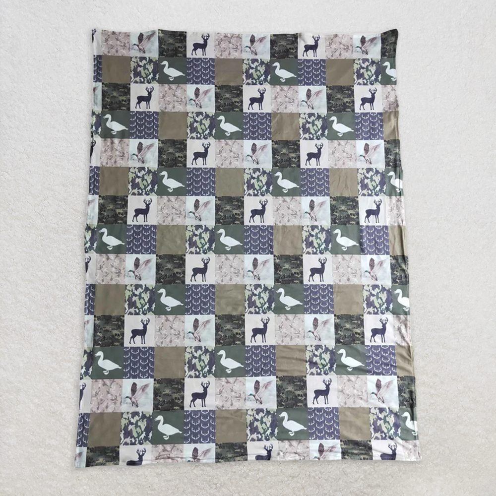 BL0027  RTS NO MOQ Baby Blankets Baby Kids Hunting blankets
