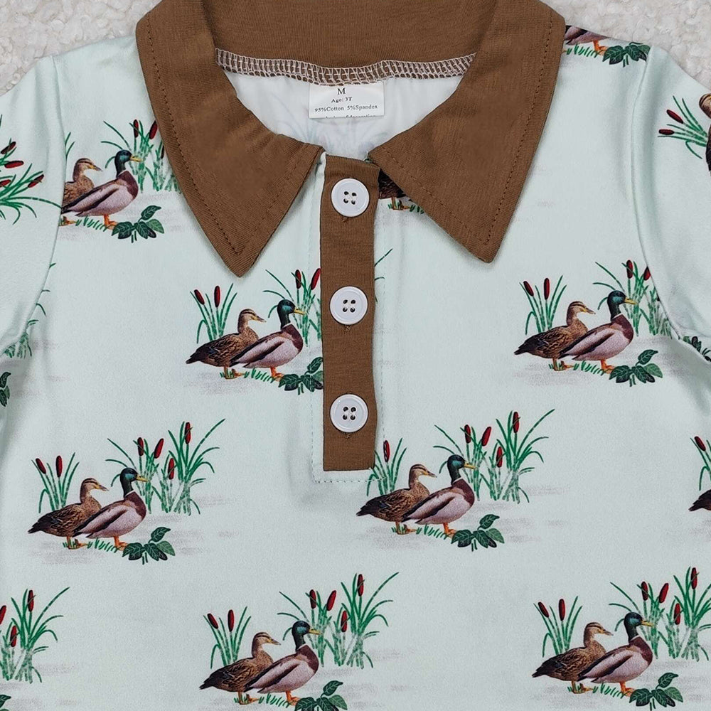 BT1174 New Rts No Moq 8-9 Days By Air Arrived it Short sleeves duck khaki kids boys polo shirt