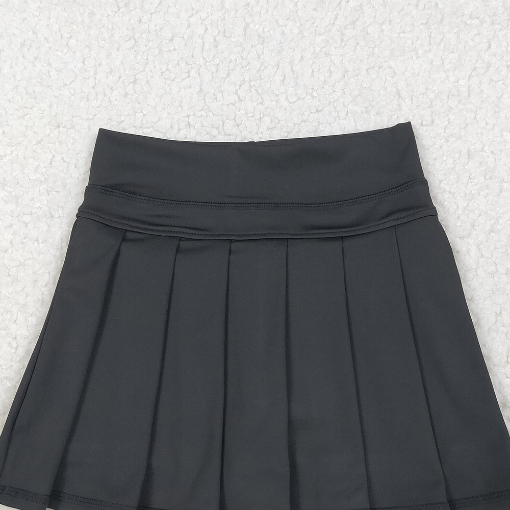 7.19 GLK0087 RTS NO MOQ Baby Girls Yoga Skirt baby girls clothes yoga black Skirts dress