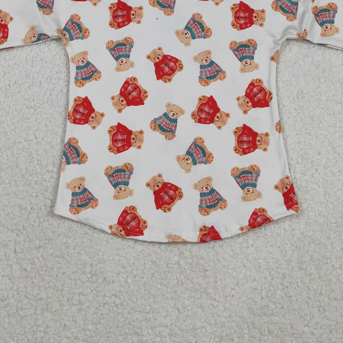 11.14 RTS NO MOQ （In stock）BT1056 Baby Boys Long Sleeve Bears Plaid Hoodies Top