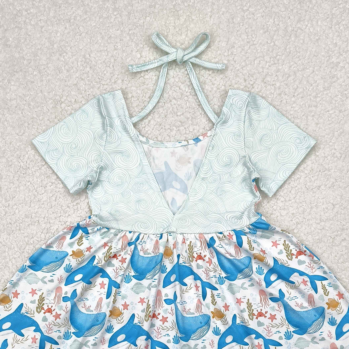 6.09   GSD2011 RTS NO MOQ  Baby Girls Summer Dress baby girls clothes short sleeve dress