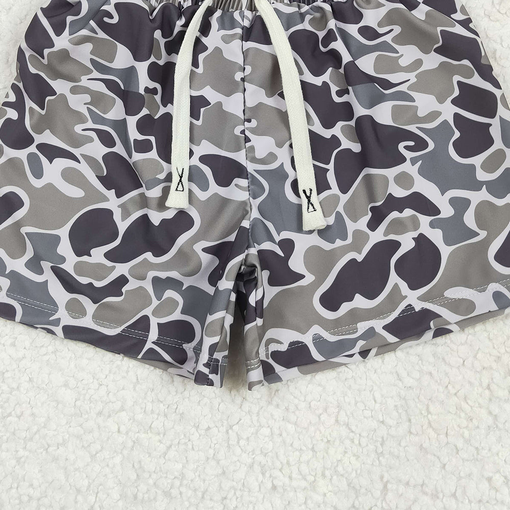 SS0079RTS NO MOQ Baby Boys Summer Swimsuits  Camo summer boy swim trunks