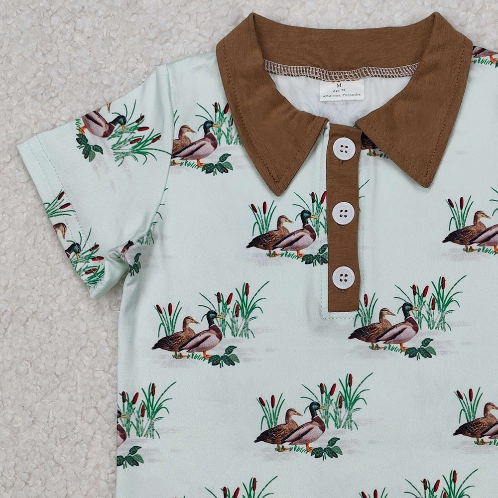 BT1174 New Rts No Moq 8-9 Days By Air Arrived it Short sleeves duck khaki kids boys polo shirt