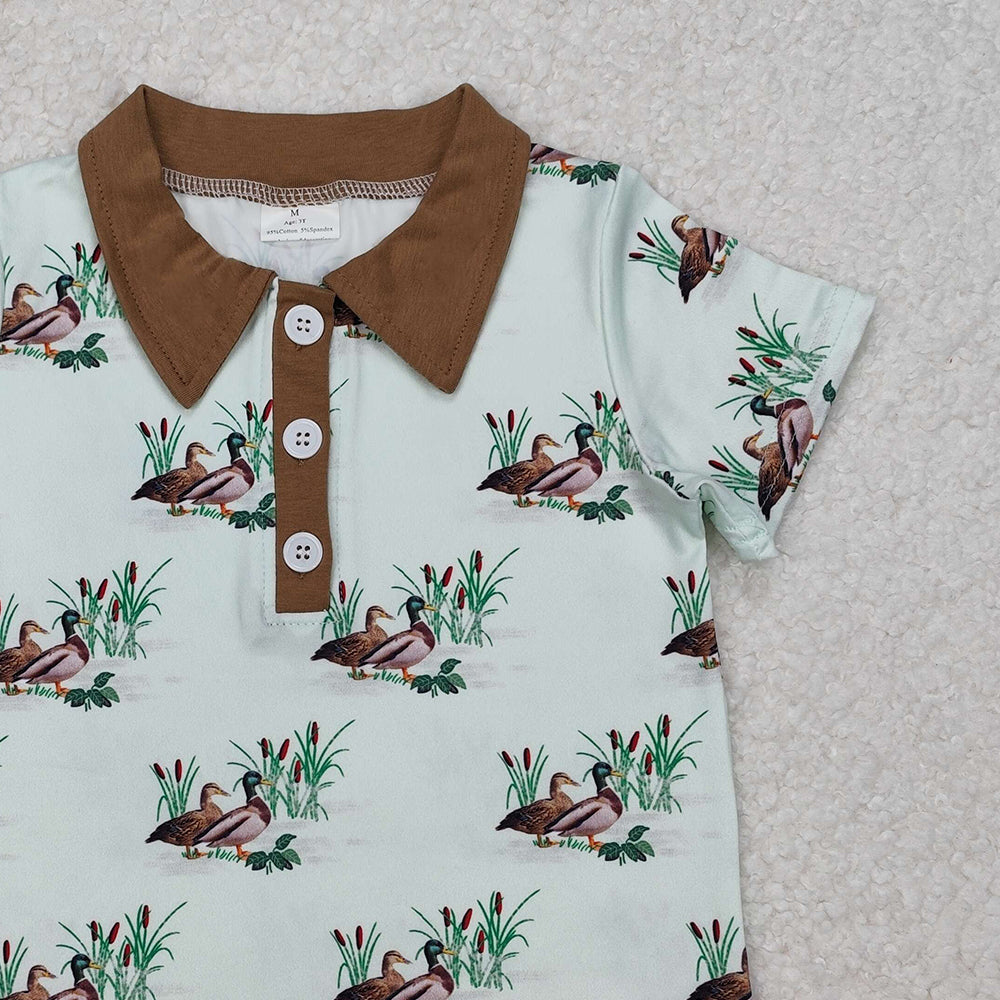BT1174 New Rts No Moq 8-9 Days By Air Arrived it Short sleeves duck khaki kids boys polo shirt