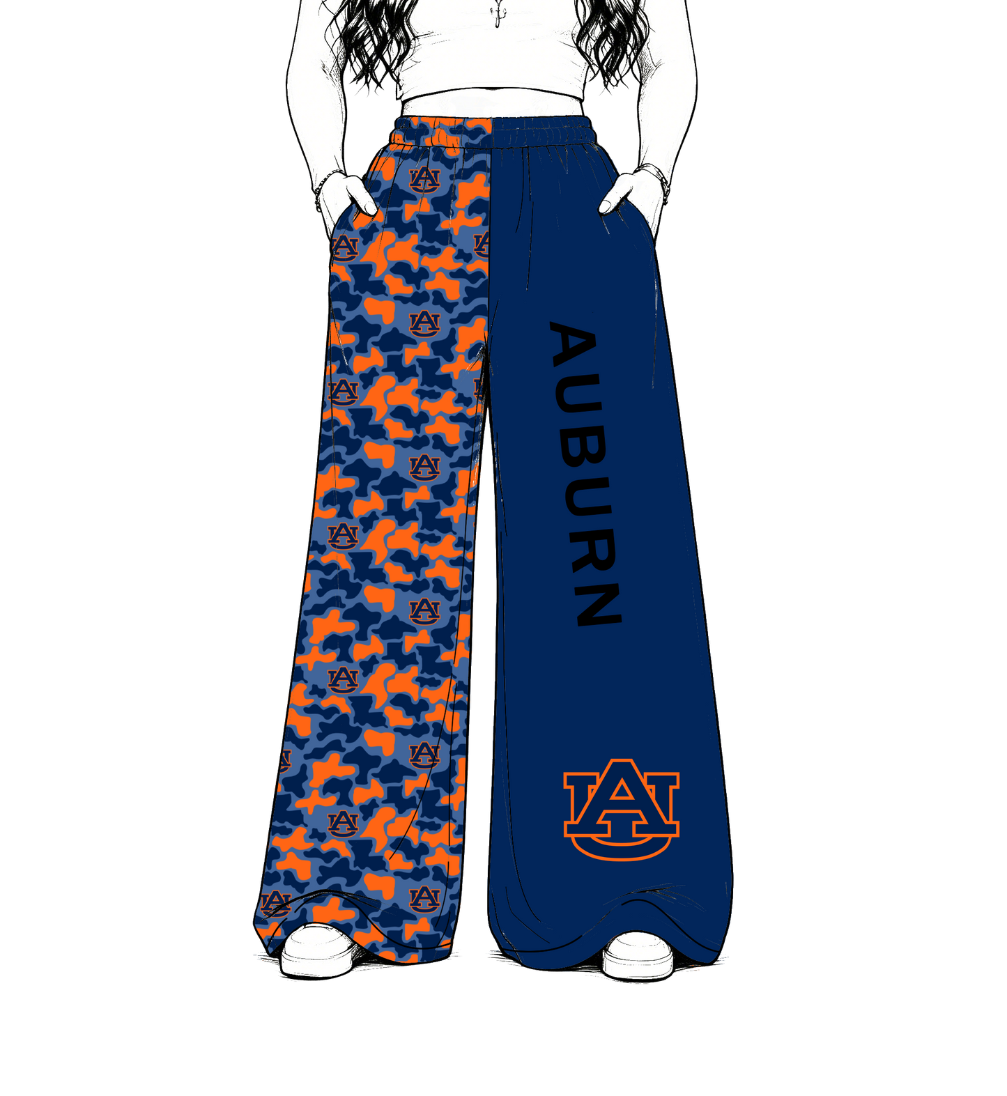 CUSTOM MOQ 5 mix size summer teams baby kids Camo Print Split Game Day Lounge Trousers