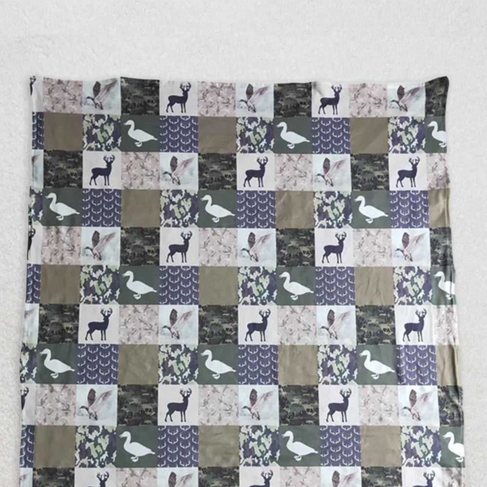 USA Shop (in stock)BL0027  RTS NO MOQ Baby Blankets Baby Kids Hunting blankets