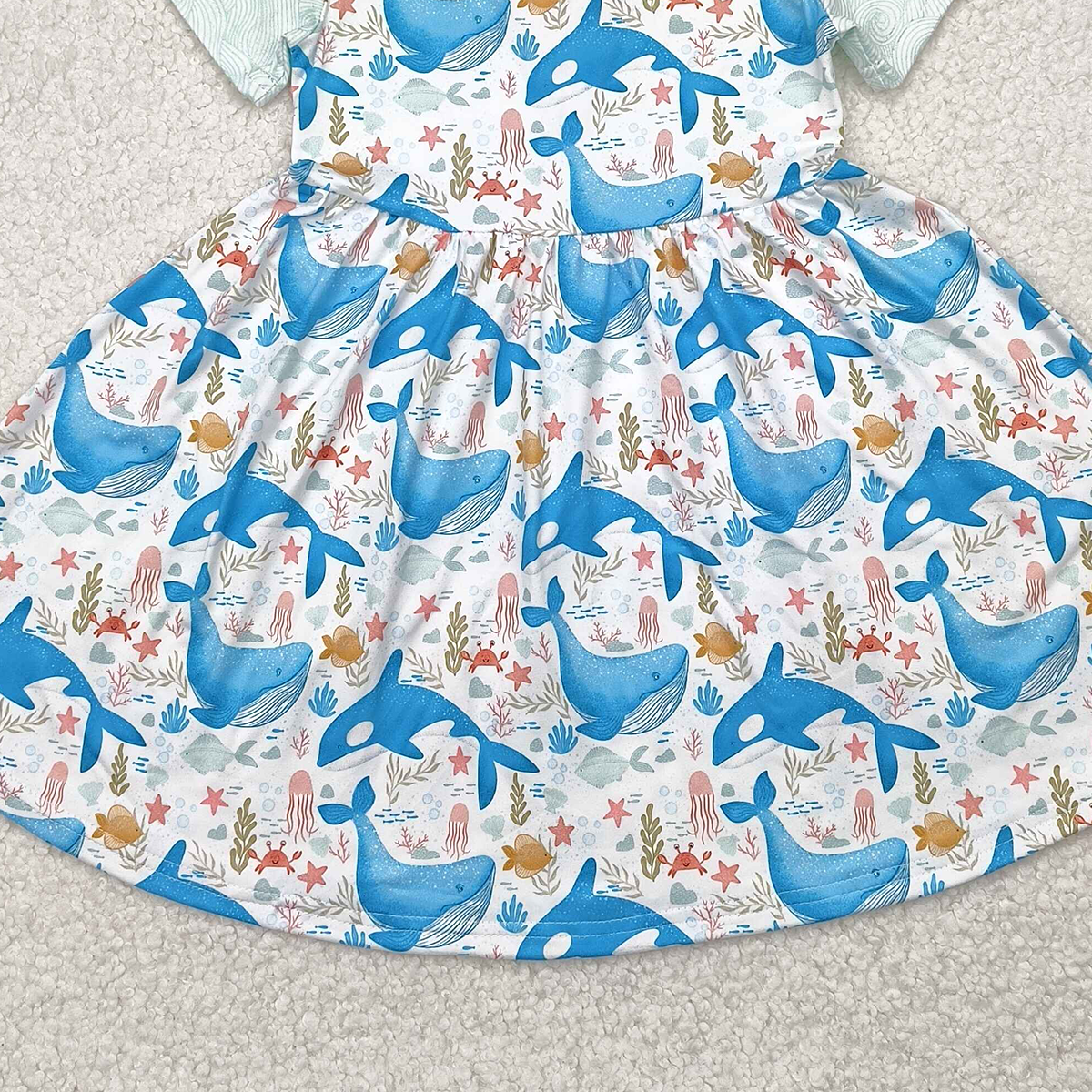 6.09   GSD2011 RTS NO MOQ  Baby Girls Summer Dress baby girls clothes short sleeve dress