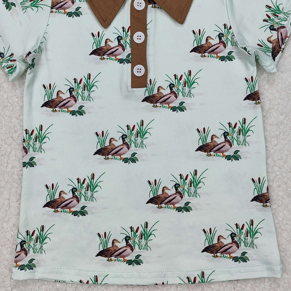 BT1174 New Rts No Moq 8-9 Days By Air Arrived it Short sleeves duck khaki kids boys polo shirt