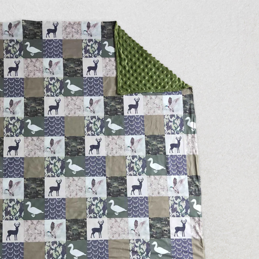 BL0027  RTS NO MOQ Baby Blankets Baby Kids Hunting blankets