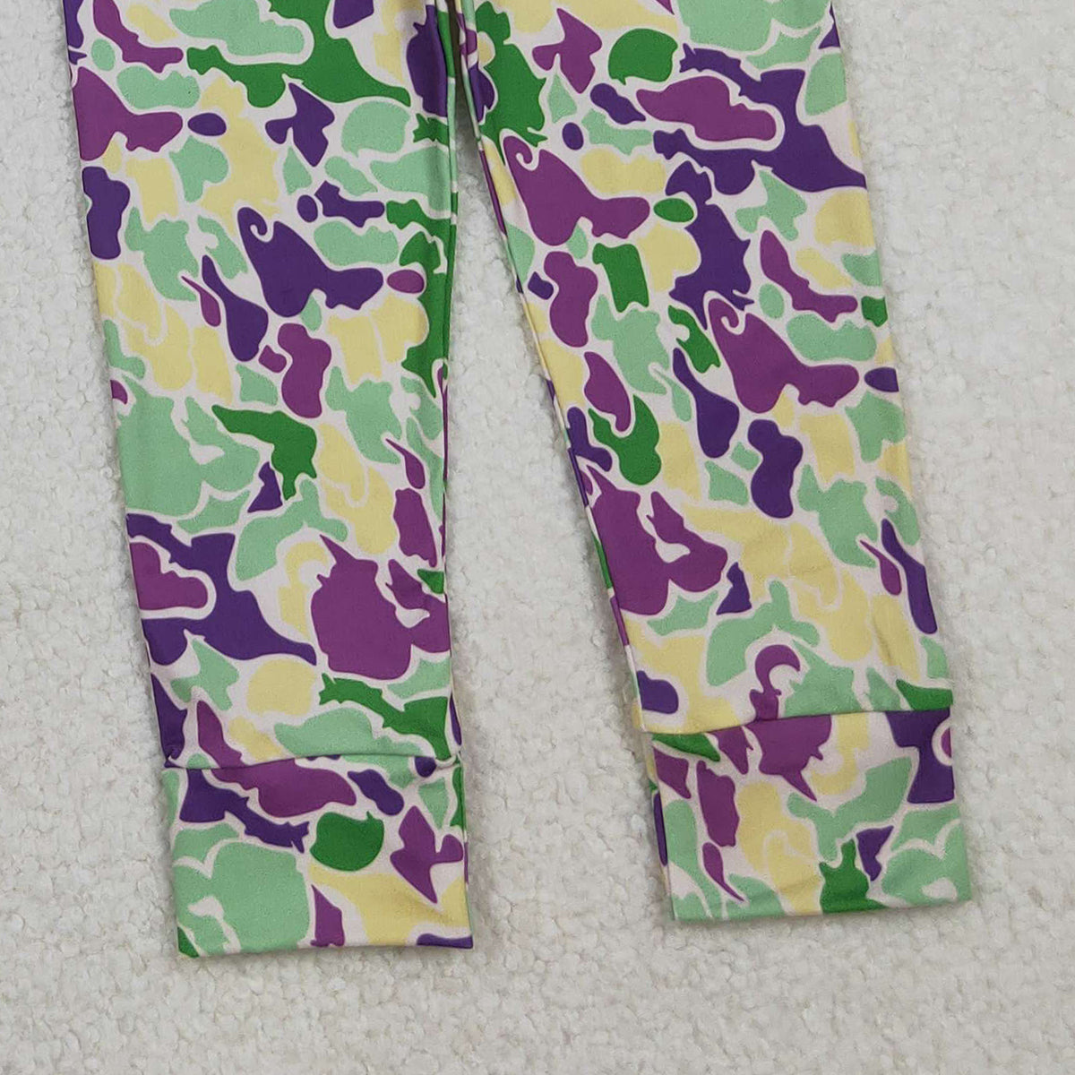 10.18 RTS NO MOQ （In stock）BSPO0584 Baby Boys Mardigras Camo Short Sleeve Pant Pajamas Sets
