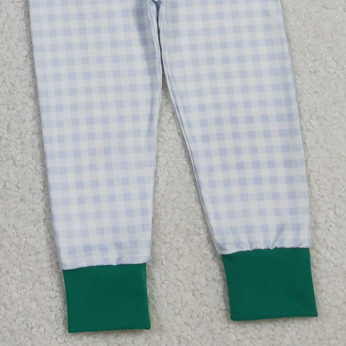 12.2 RTS NO MOQ （In stock）SR3332 Baby Boys Rompers Embroidery Golf Truck Baby Boys Green Footie Rompers