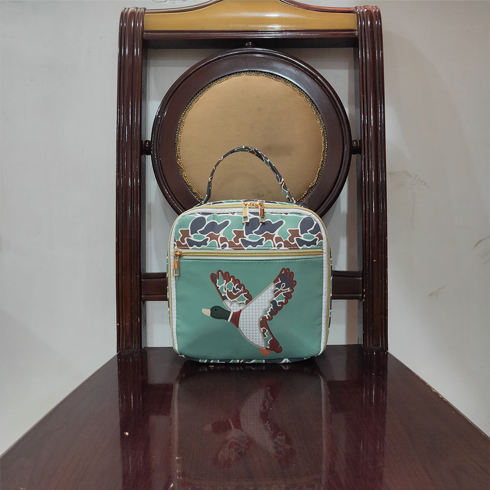 USA Shop (in stock) BA0270 Baby Bags Baby Kids Mallard Ducks Green Lunch Dinnder Picnic Boxes