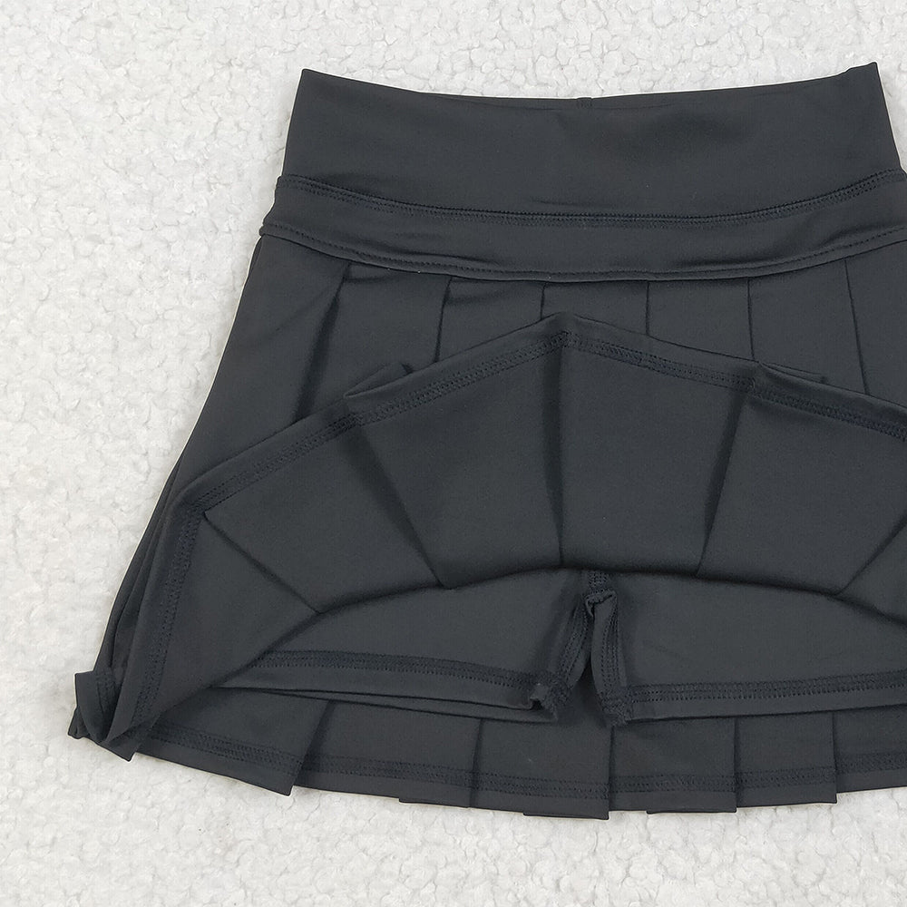 7.19 GLK0087 RTS NO MOQ Baby Girls Yoga Skirt baby girls clothes yoga black Skirts dress