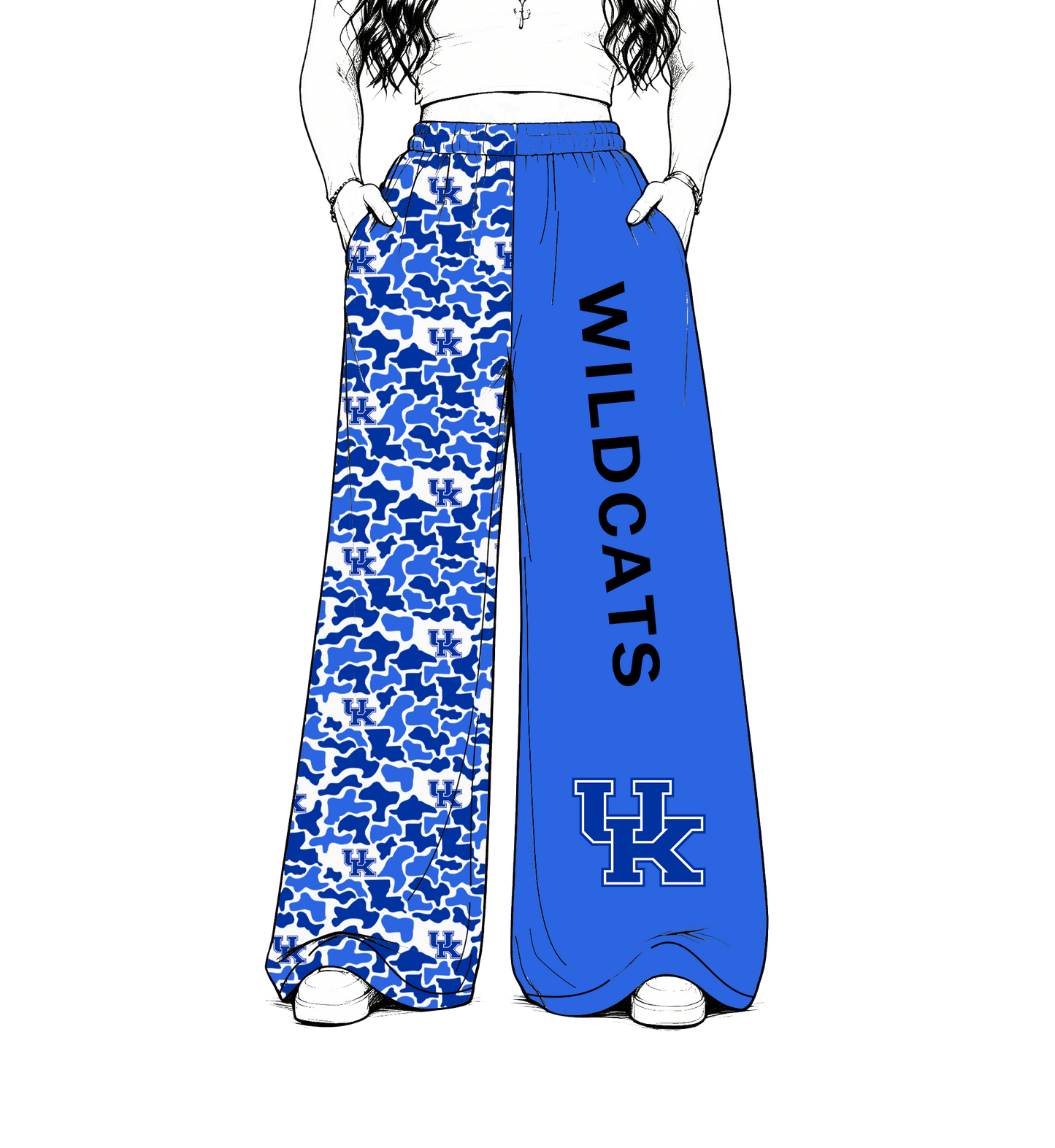 CUSTOM MOQ 5 mix size summer teams baby kids Camo Print Split Game Day Lounge Trousers
