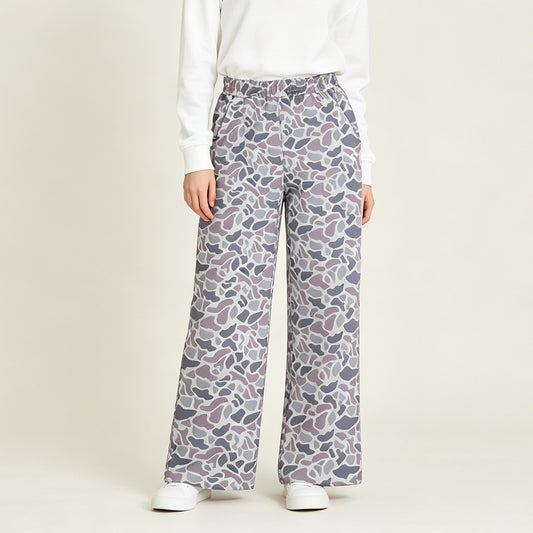 P0994 RTS NO MOQ （In stock）Grey camo pocket adult women pants