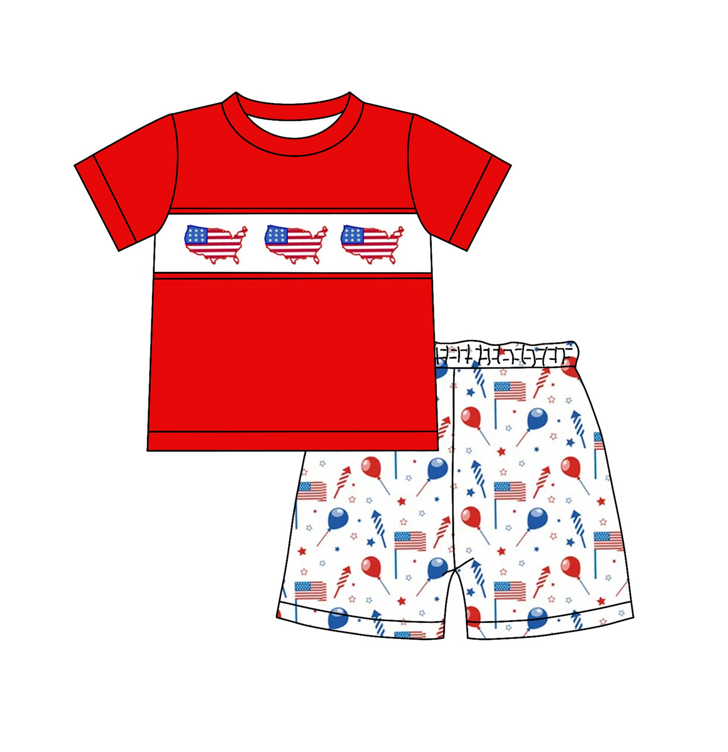 BSSO0633  Pre-order baby boy clothes short sleeve top with shorts kids summer set