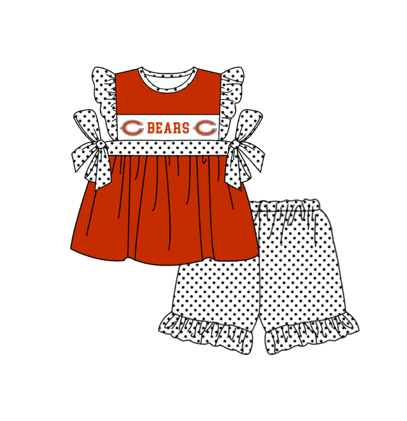 CUSTOM MOQ 5 Sibling Baby Kids Red Top Shorts Clothes Set Knee Length Dress Rompers