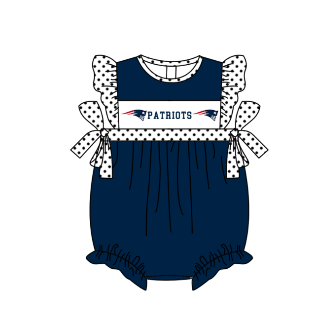 CUSTOM MOQ 5 Sibling Baby Kids Dark Blue Top Shorts Clothes Set Knee Length Dress Rompers