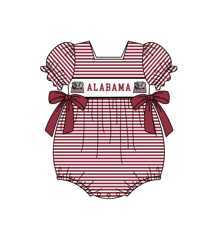 CUSTOM MOQ 5 Sibling Baby Kids Red Stripe Top Ruffles Shorts Clothes Set Knee Length Dress Rompers