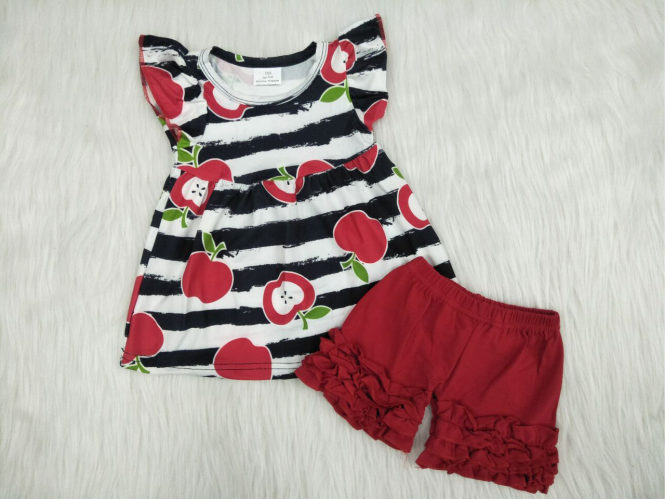 Girl Apple Back to School Outfit