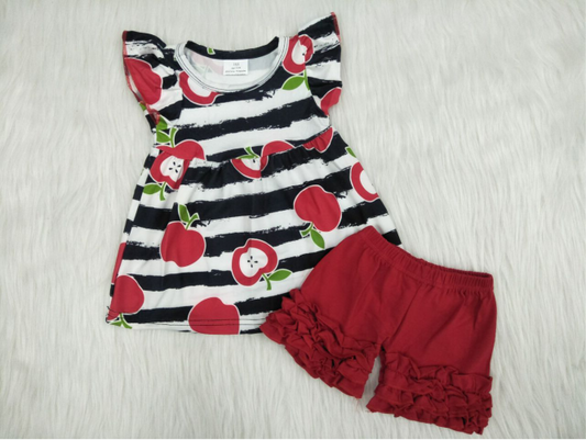 Girl Apple Back to School Outfit