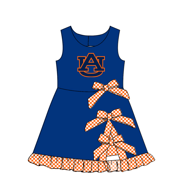 CUSTOM MOQ 5 mix size summer teams  Sleeveless Yoga Active Shorts Bows Knee Length Dresses