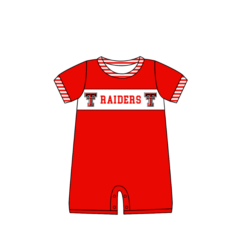 CUSTOM MOQ 5 Sibling Baby Kids Bright Red Top Shorts Clothes Set Knee Length Dress Rompers