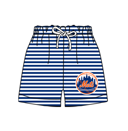 CUSTOM MOQ 5 Cute Comfortable Clothing For Kids Baby Kids Summer Blue Met Bottom Team Shorts