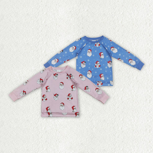 9.29 RTS Sibling Baby Boys Girls Santa Snowflake Christmas Shirts Top