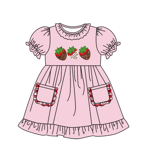 GSD0730  Pre-order baby girl clothes pull sleeves summer dress