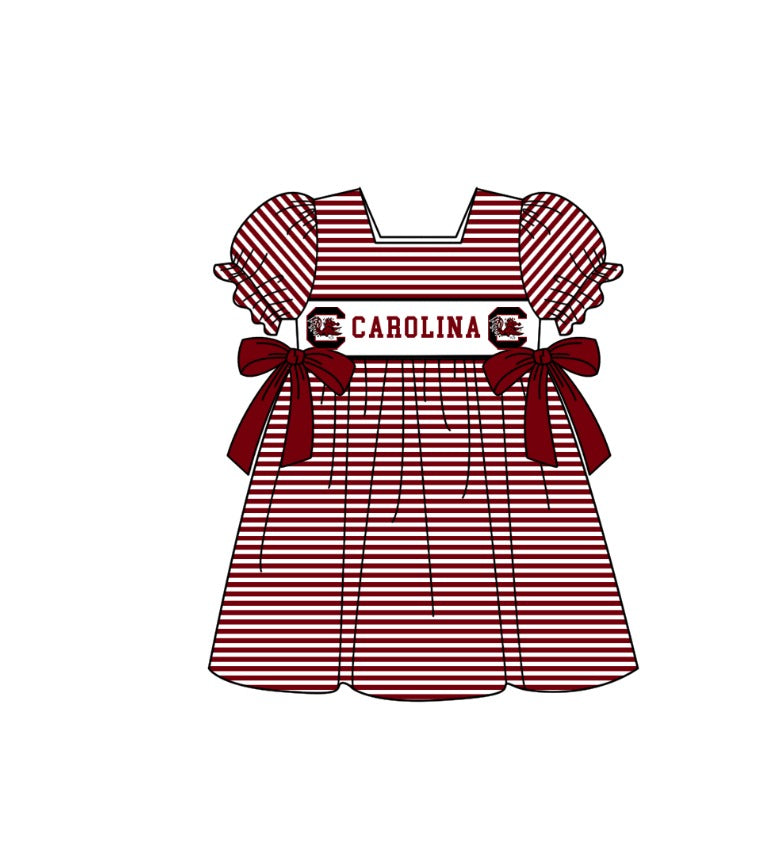 CUSTOM MOQ 5 Sibling Boys Baby Girls Red Stripe Top Ruffles Shorts Clothes Set Knee Length Dress Rompers
