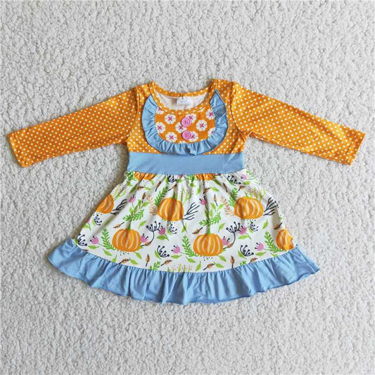 6 A12-30  Pumpkin Long sleeve dresses