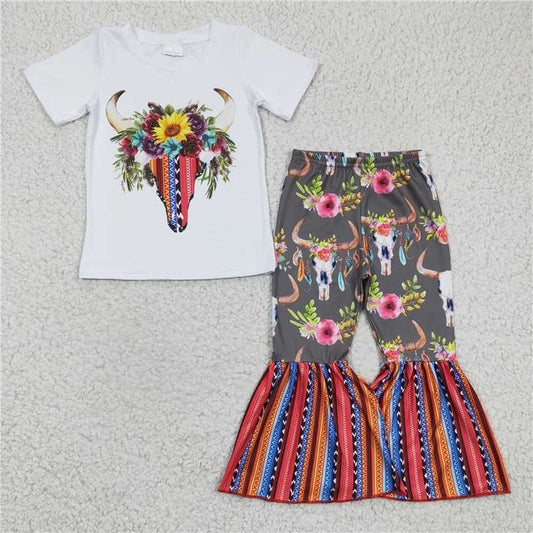 D3-15 Cow skull bell set