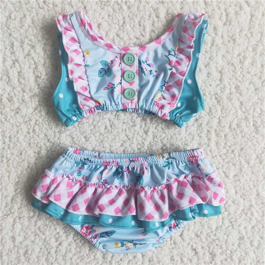 A6-4  Floral Swimsuits
