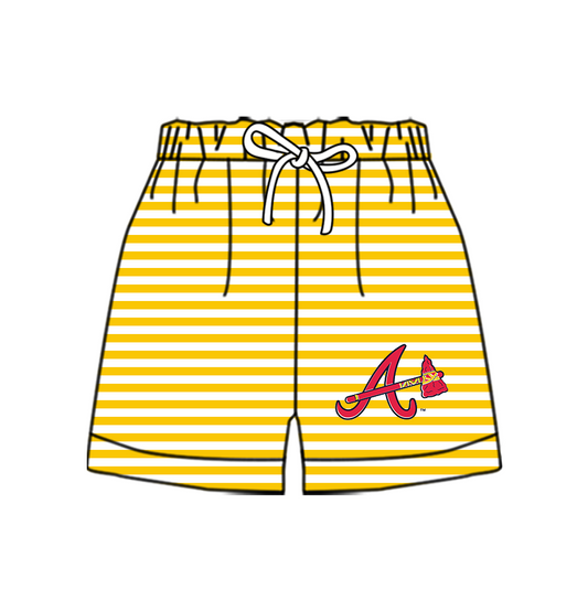 CUSTOM MOQ 5 Cute Comfortable Clothing For Kids Baby Kids Summer Orange A Bottom Team Shorts