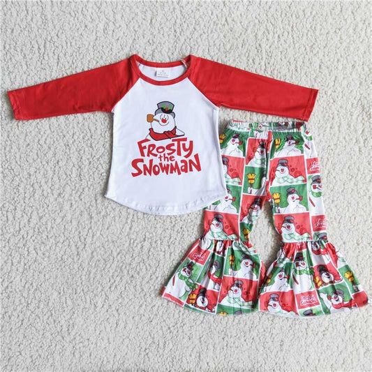 6 A2-2Snowman kids boutique winter clothing