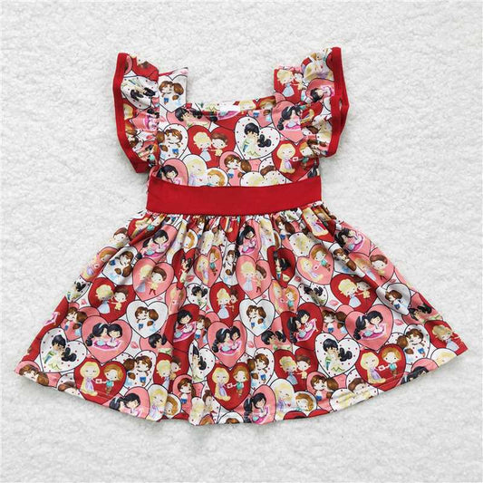 C3-10  Girl Heart twirl Dresses