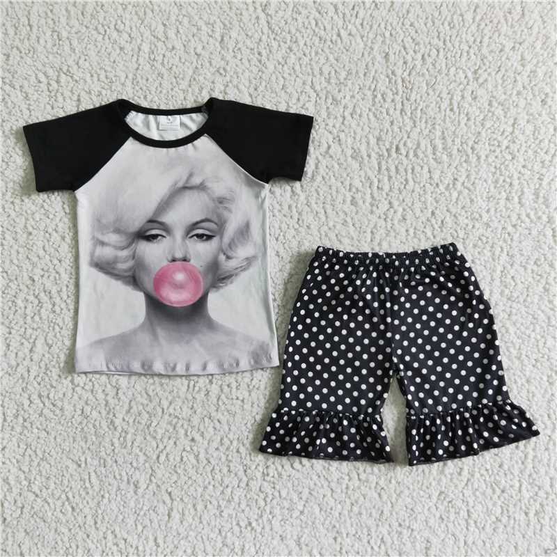 Beautiful girl dots Shorts sets