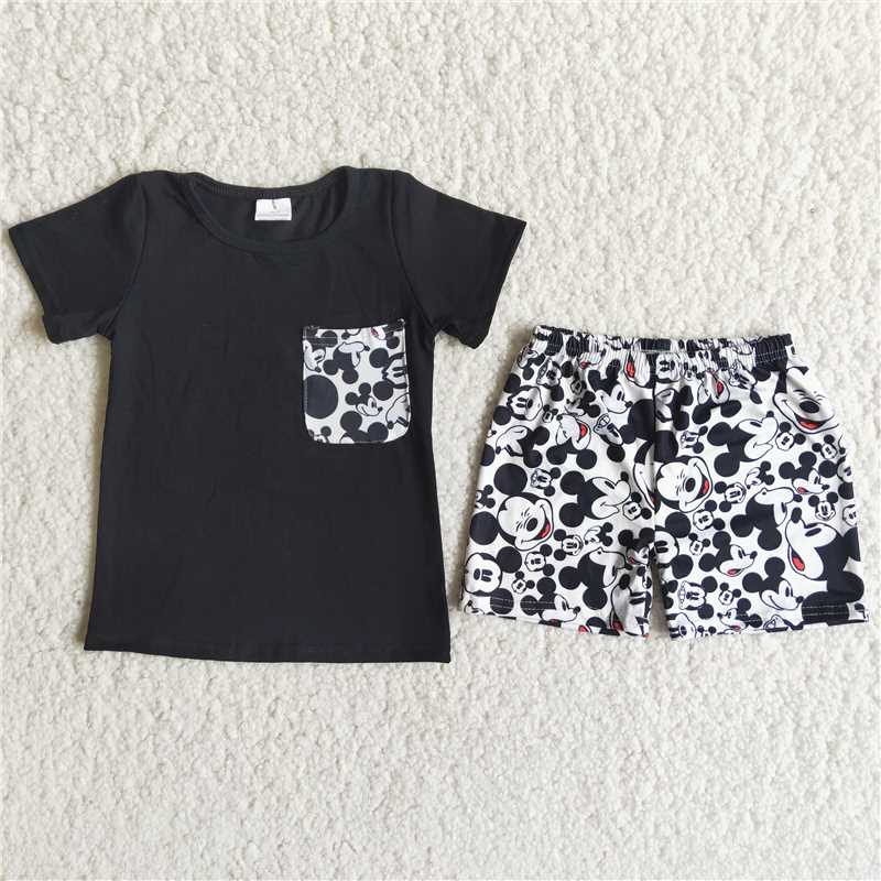 A16-24  Baby boys cartoon mouse pocket set